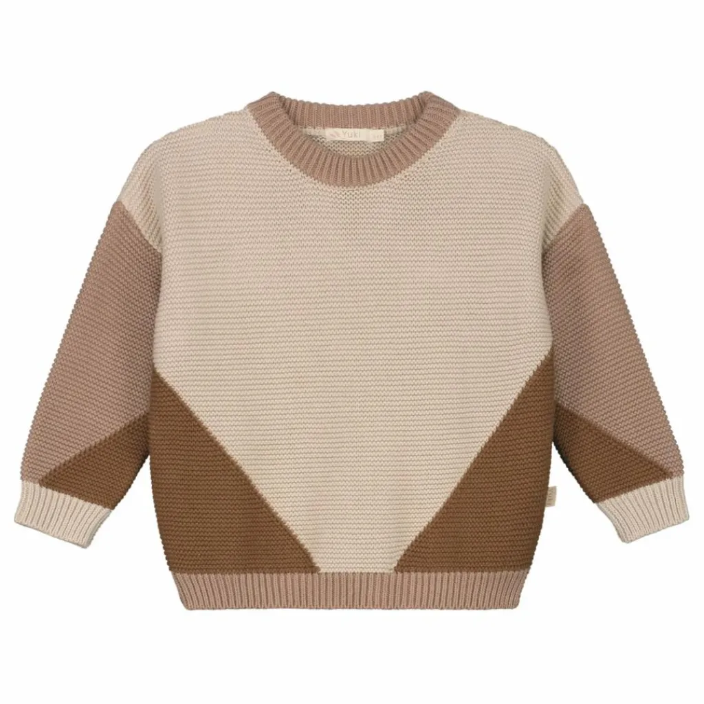 Enfant Yuki Pull Chunky Coton Bio Color Block |