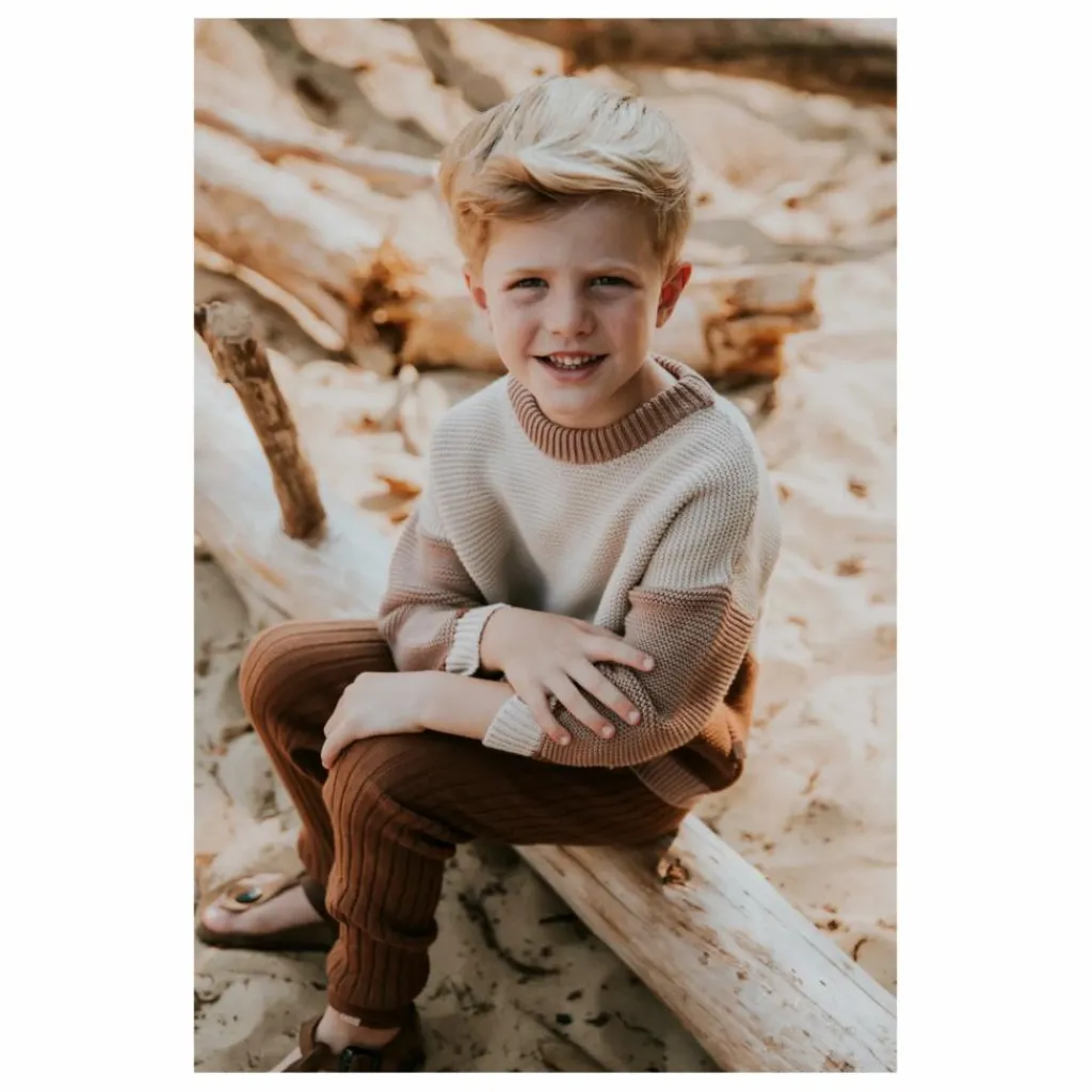 Enfant Yuki Pull Chunky Coton Bio Color Block |