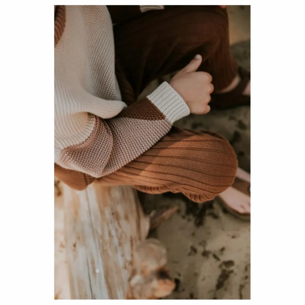 Enfant Yuki Pull Chunky Coton Bio Color Block |