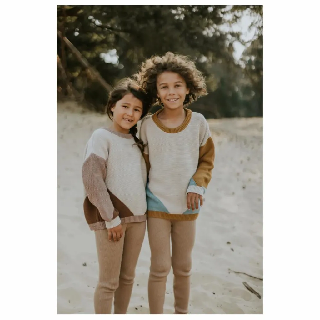 Enfant Yuki Pull Chunky Coton Bio Color Block |