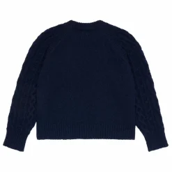 the new society Pull Classic Tirso Matières Recyclées | Bleu marine