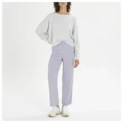 New American Vintage Pull Col Bateau Damsville Laine | Gris chiné