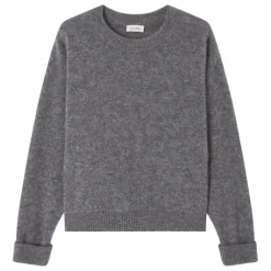 American Vintage Pull Col Bateau Vitow Alpaga et Laine | Acier Best