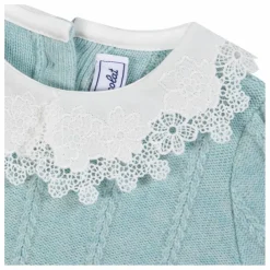 Tartine et Chocolat Pull Col Claudine Laine | Vert d'eau Clearance