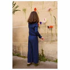 Enfant Louise Misha Pull Col Froncé Java Laine |