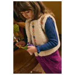 Enfant Louise Misha Pull Col Froncé Java Laine |