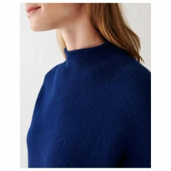 Bompard Pull Col Montant Ample Cachemire | Bleu marine Online