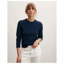 Femme Bompard Pull Col Rond Classique Cachemire |