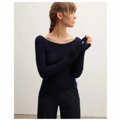 Sale Bompard Pull Col Rond Ultrafin Sans Couture Cachemire | Noir