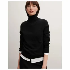 Bompard Pull Col Roulé Classique Cachemire | Gris anthracite Sale