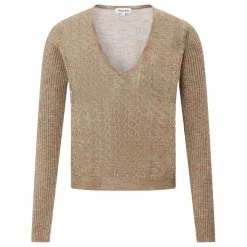 Alma Deia Pull Col V Lurex | Noisette New