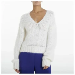 Sale Forte Forte Pull Col V Mohair | Blanc