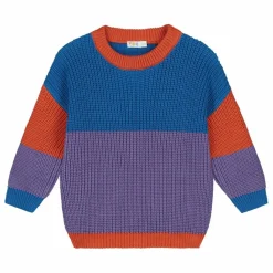 Yuki Pull Color Block Coton Bio | Corail Clearance