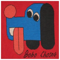 Bobo Choses Pull Colorblock Chien Coton Bio | Rouge New