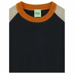 Enfant FUB Pulls, Gilets|Pull Colorblock Maille Fine Laine de Mérinos |