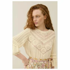Louise Misha Pull Croisette - Collection Femme | Crème Hot