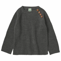 FUB Pull Côtelé Laine Mérinos | Gris