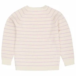 Enfant Copenhagen Colors Pull Côtelé Rayures Laine Mérinos | Lilas