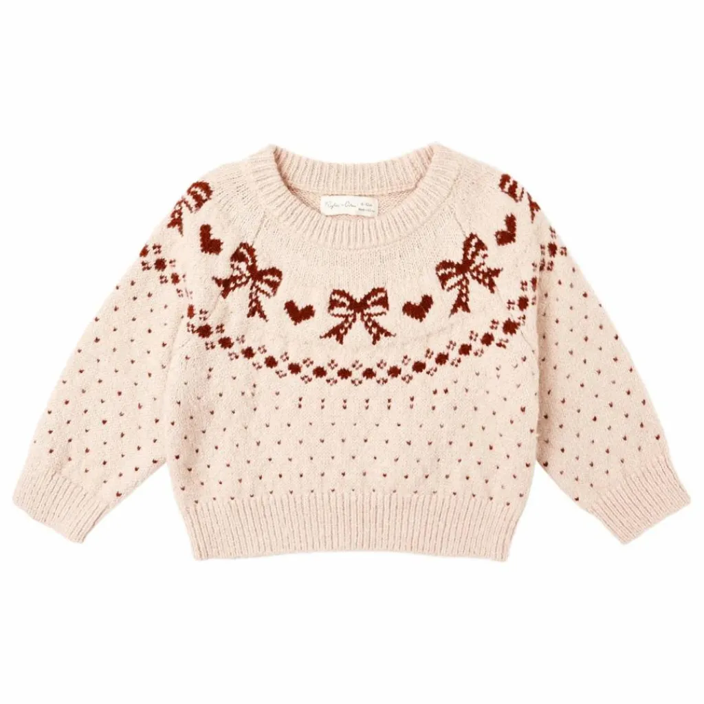 Enfant Rylee + Cru Pulls, Gilets|Pulls, Gilets|Pull Fair Isle Bows Mini |