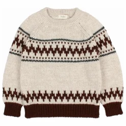 Búho Pull Folk Laine Alpaga | Ecru Hot