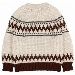 Búho Pull Folk Laine Alpaga | Ecru Hot