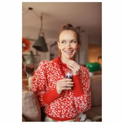 Sisters Department Pull Imprimé Animal | Rouge