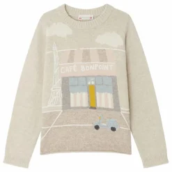 Best Bonpoint Pull Jodora Laine | Gris chiné