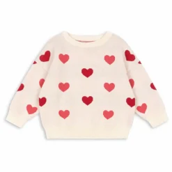 Enfant Konges Sløjd Pulls, Gilets|Pulls, Gilets|Pull Lapis Cœurs Coton Bio |