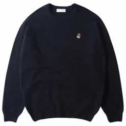 Edmmond Studios Pull Light Special Duck Laine Mérinos | Bleu marine Discount