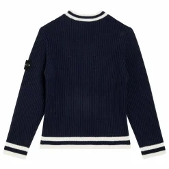Enfant Stone Island Pulls, Gilets|Pulls, Gilets|Pull Logo Rayé Laine |