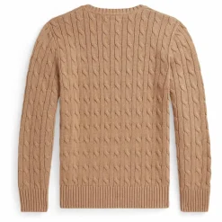 Ralph Lauren Pull Maille Torsadée Logo | Beige Clearance