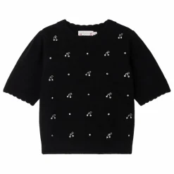 Enfant Bonpoint Pulls, Gilets|Pull Manches Courtes Justine Laine Cachemire |