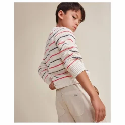 Enfant Búho Pull Marine Coton Bio |