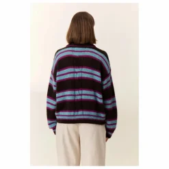 Femme Leon & Harper Pull Moove Rayé Super Kid Mohair |