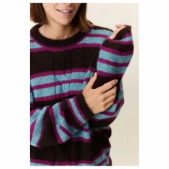 Femme Leon & Harper Pull Moove Rayé Super Kid Mohair |