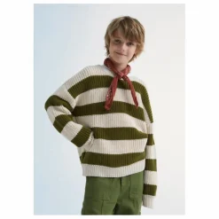 the new society Pull Myra Coton Bio | Khaki Sale