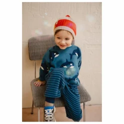 Discount Bayiri Pull Orca Family Coton Bio | Bleu