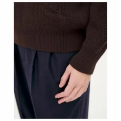 Noyoco Pull Oslo Laine Mérinos et Coton Bio | Marron