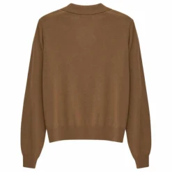 the new society Pull Polo Agatha Laine Extra Fine Recyclée | Camel