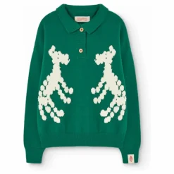 Sale The Animals Observatory Pull Polo Raver Coton Bio | Vert