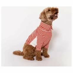 The Furry Folks Pull rayé | Rouge