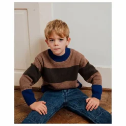 Matona Pull Rayé Laine | Bleu New