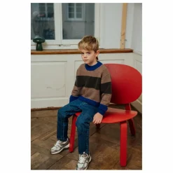 Matona Pull Rayé Laine | Bleu New