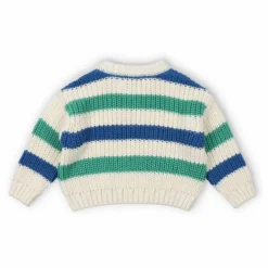 the new society Pulls, Gilets|Pulls, Gilets|Pull Rayures Leto Baby Coton Bio |