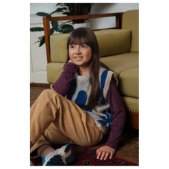 Matona Pull Sans Manches Fleurs Laine | Gris Discount