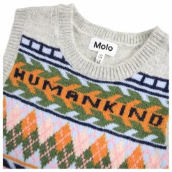 Outlet Molo Pull Sans Manches Grace Laine | Gris