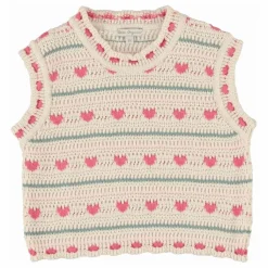 Enfant Bebe Organic Pulls, Gilets|Pull Sans Manches Josie |