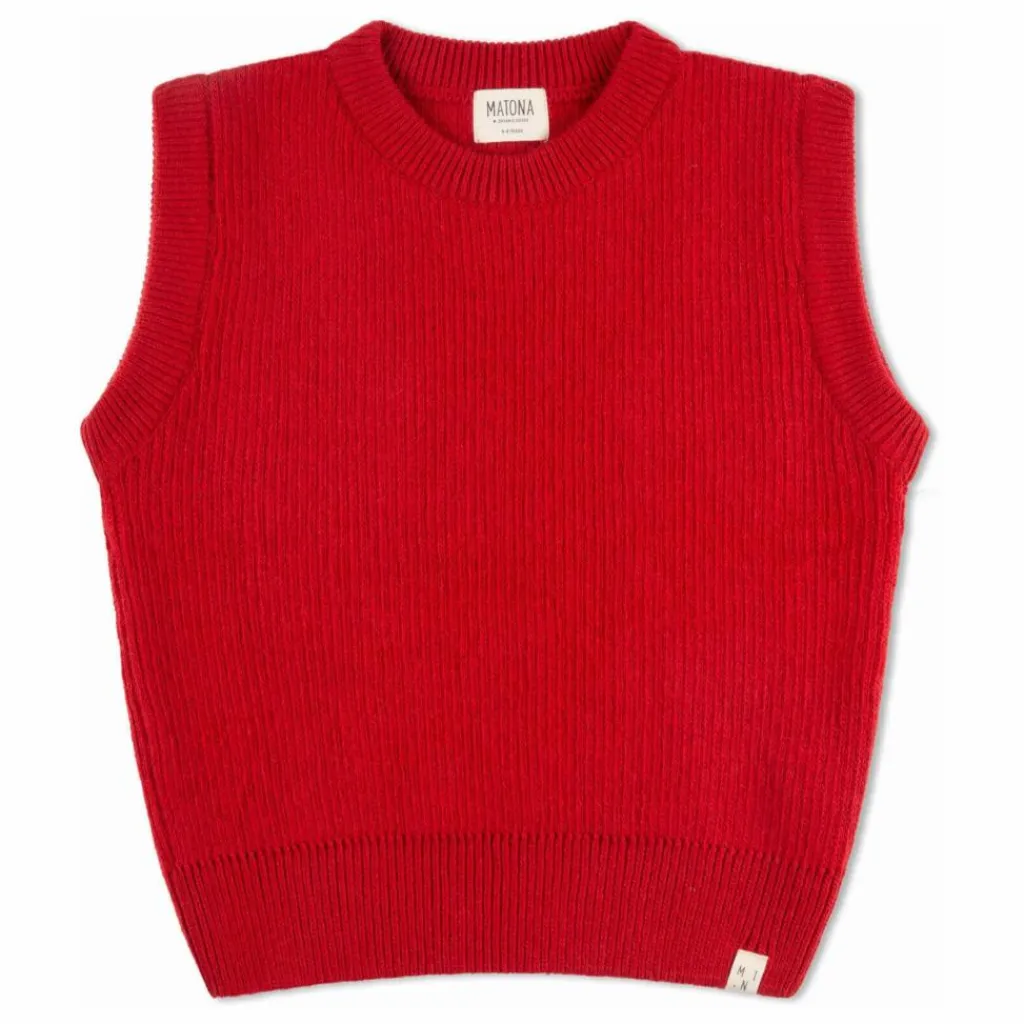 Enfant Matona Pull Sans Manches Laine |