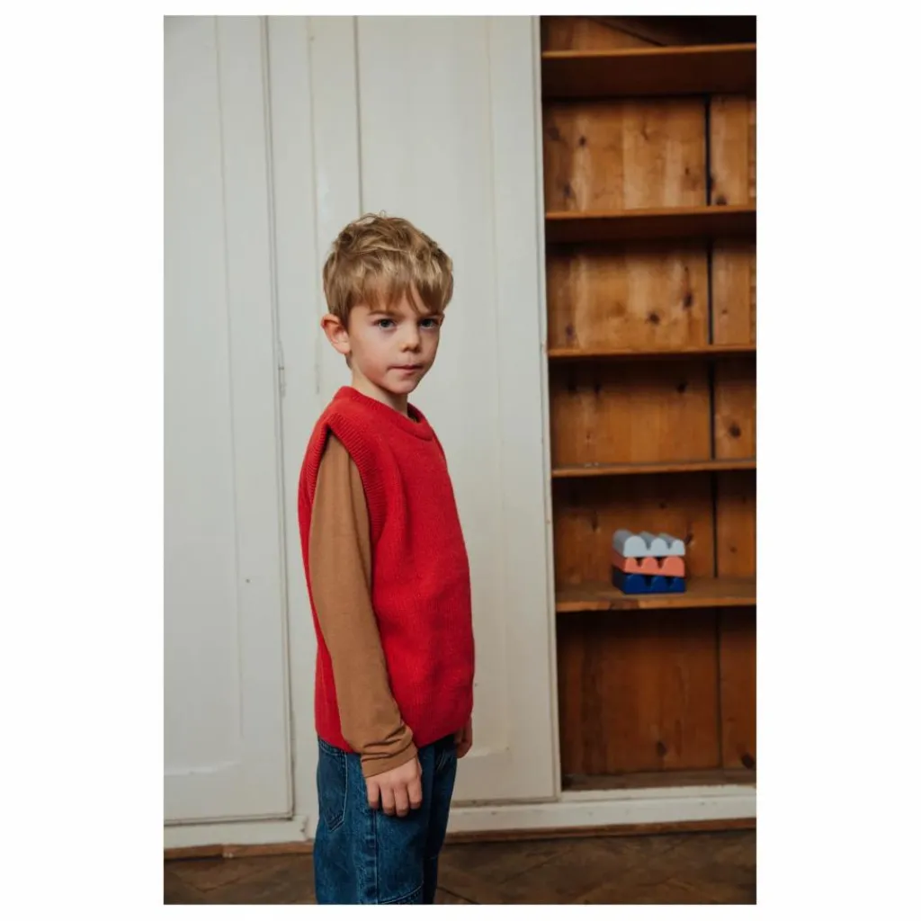 Enfant Matona Pull Sans Manches Laine |