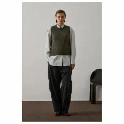 Online Soeur Pull Sans Manches Namaste | Gris chiné